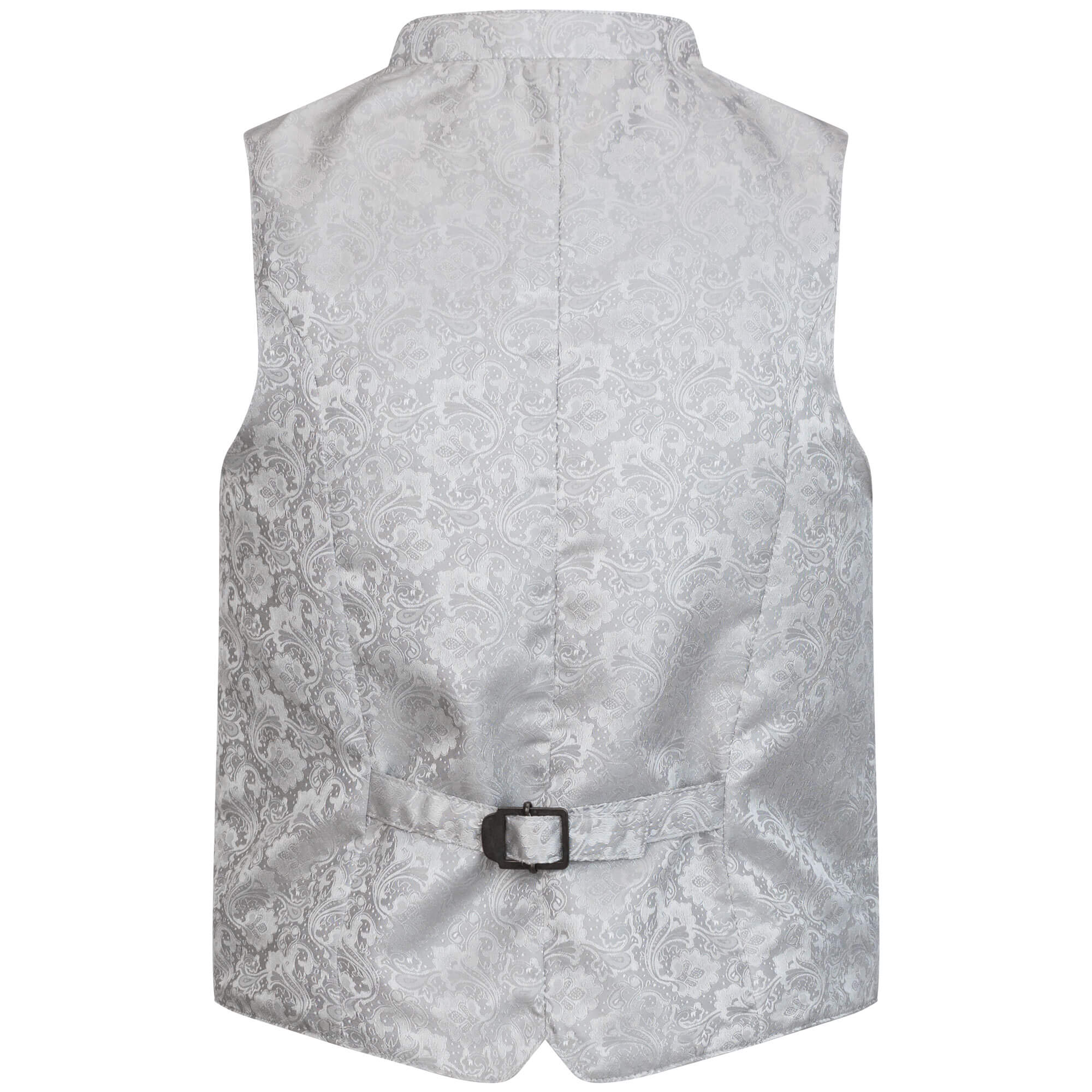 Rückansicht des Kinder Gilet "Henry", in der Farbe Silber