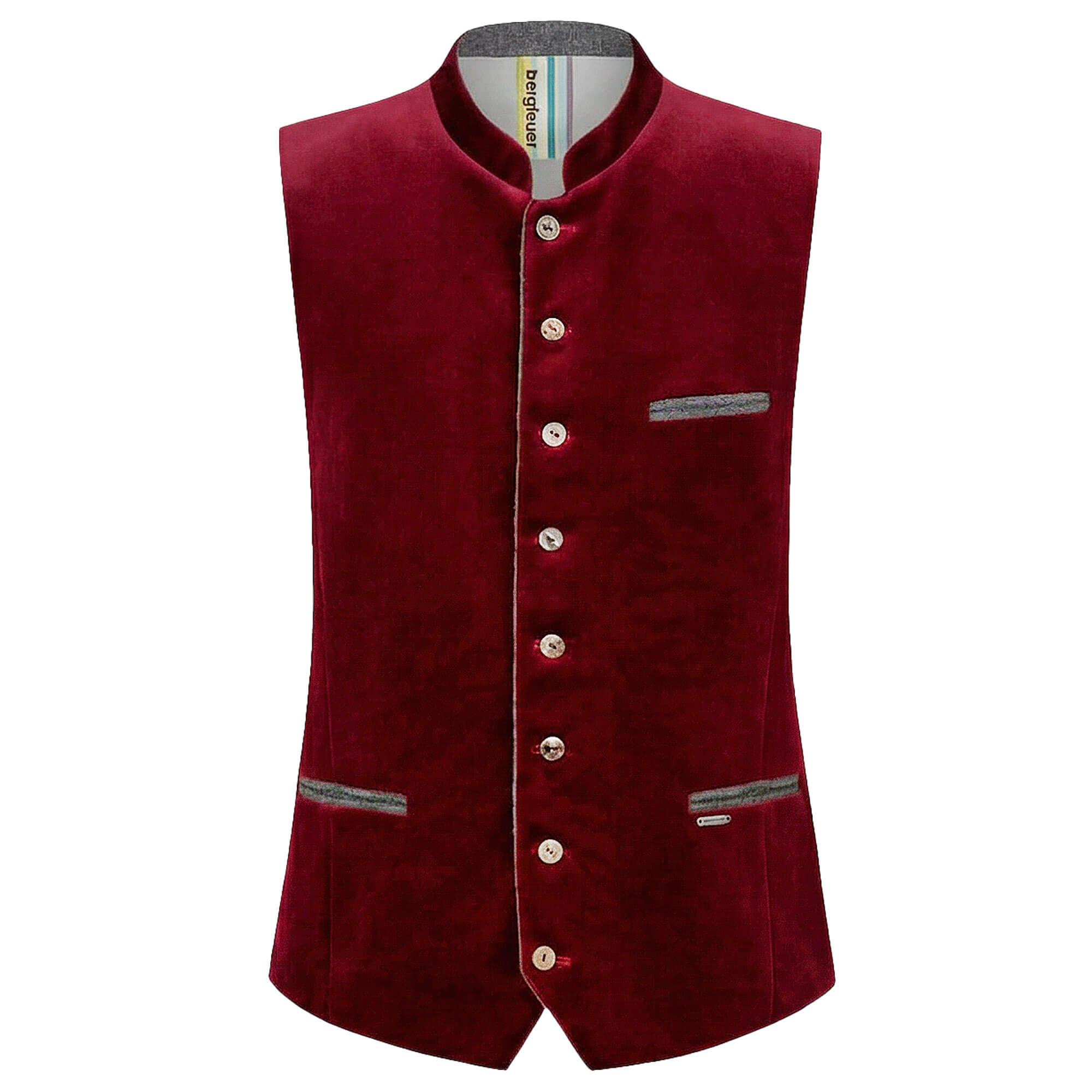 Herren Trachten-Gilet "Peter", Bordeaux