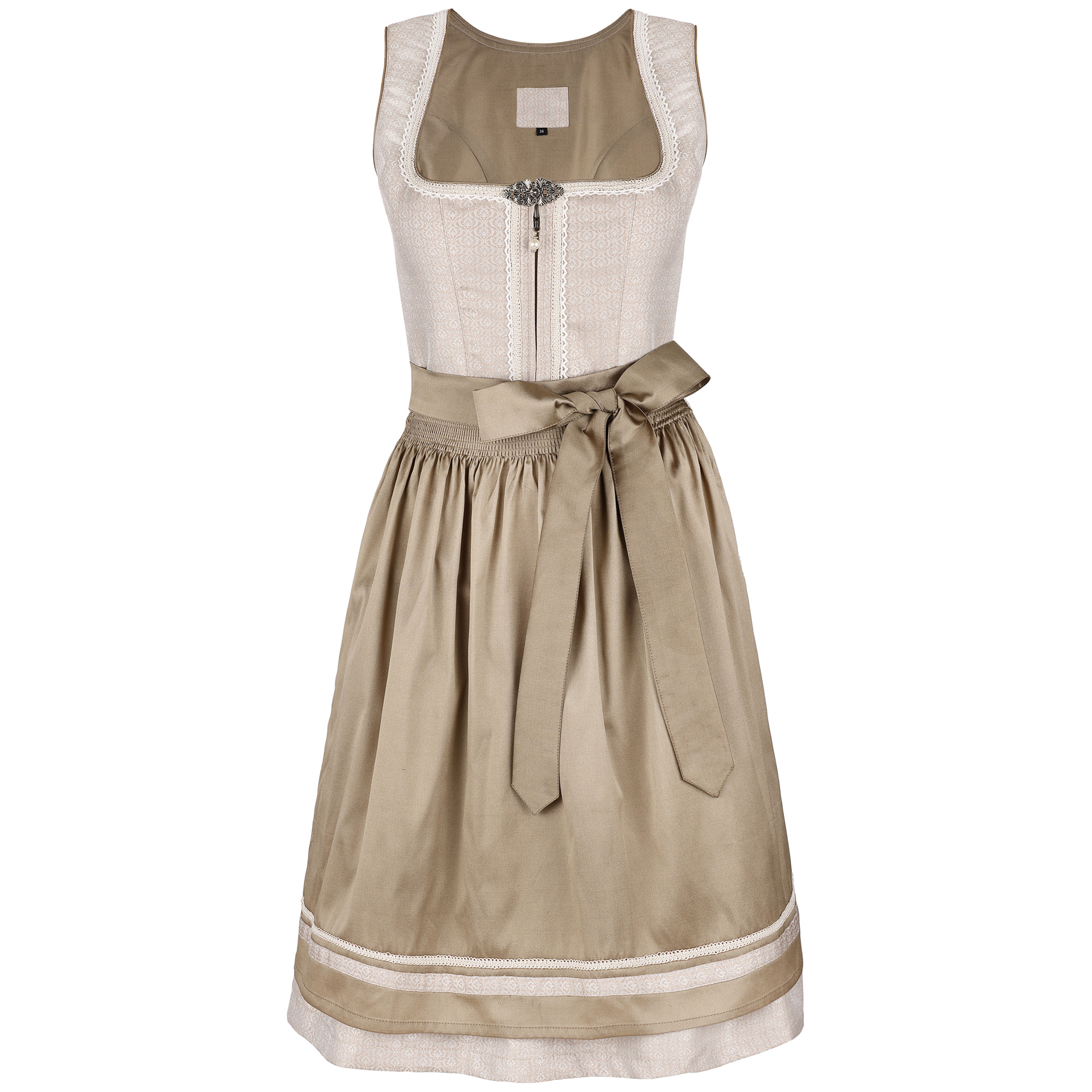 Damen Dirndl "Flora", Beige 