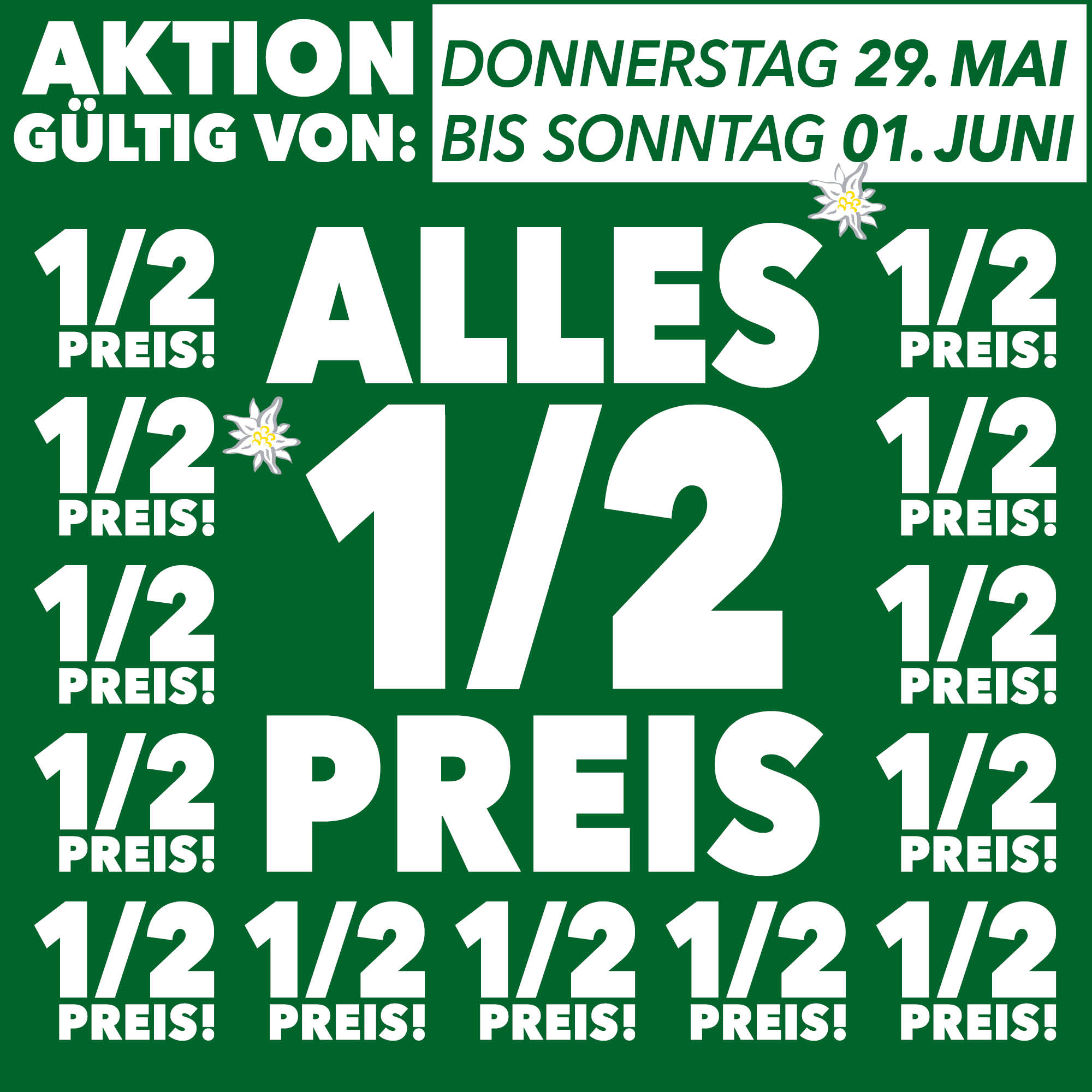 Trachtenmode Aktion - Alles zum halben Preis!