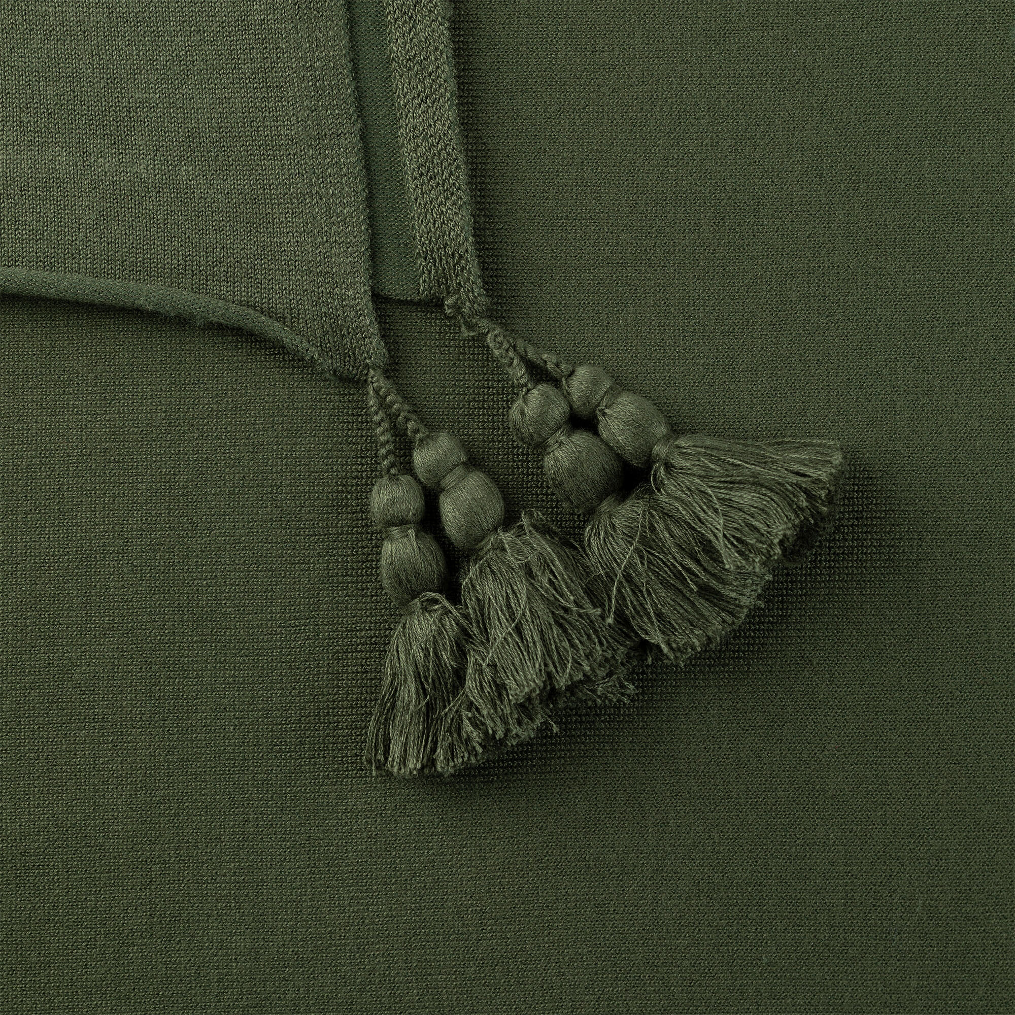 Detailansicht des Damen Poncho in der Farbe Khaki