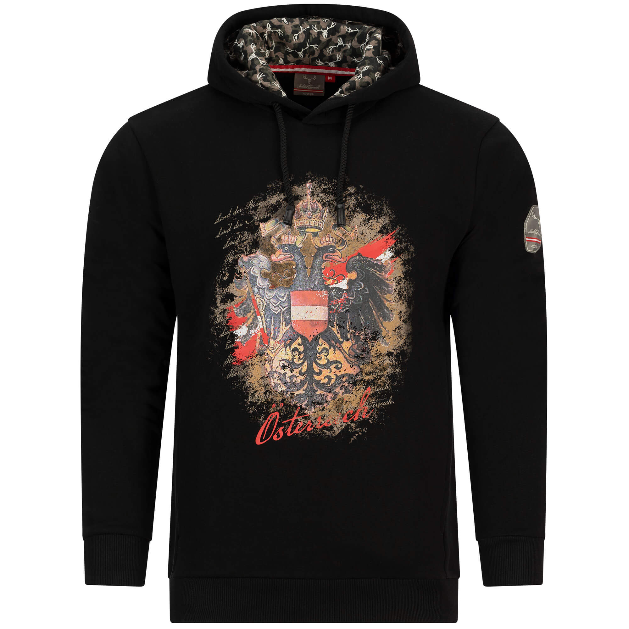 Unisex Hoodie "Österreich", Schwarz
