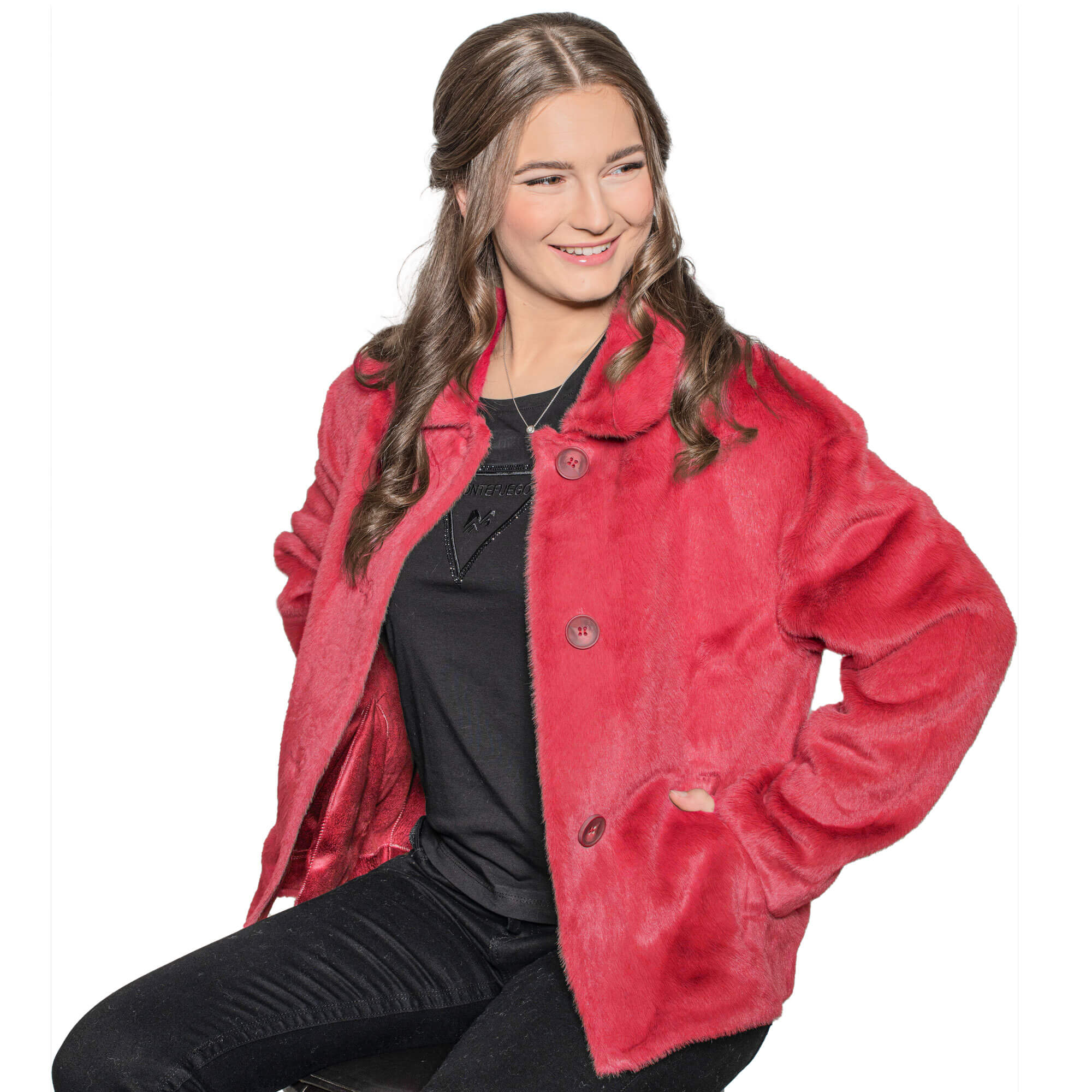 Kuscheljacke "Daria", Rot