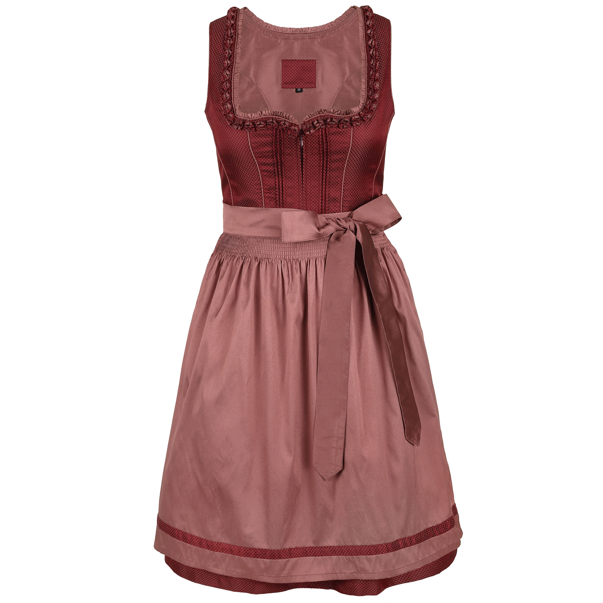 Damen Dirndl "Thelka", Dunkelrot