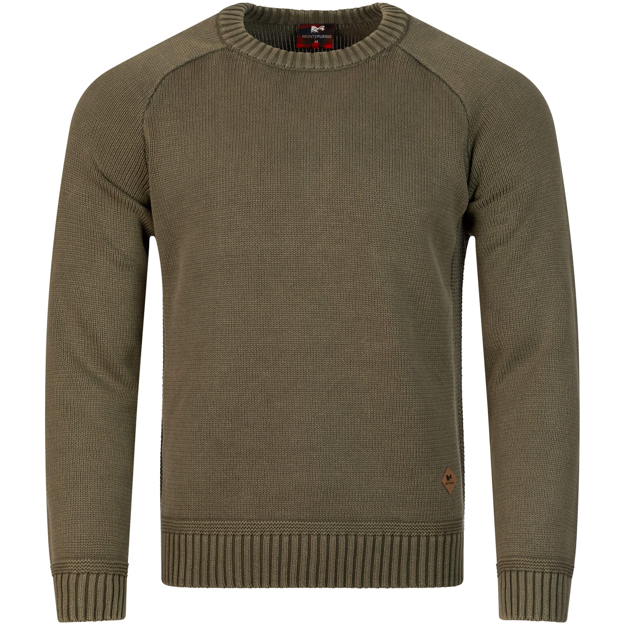 Vorderansicht Herren Strickpullover "Oliver" in der Farbe Grün