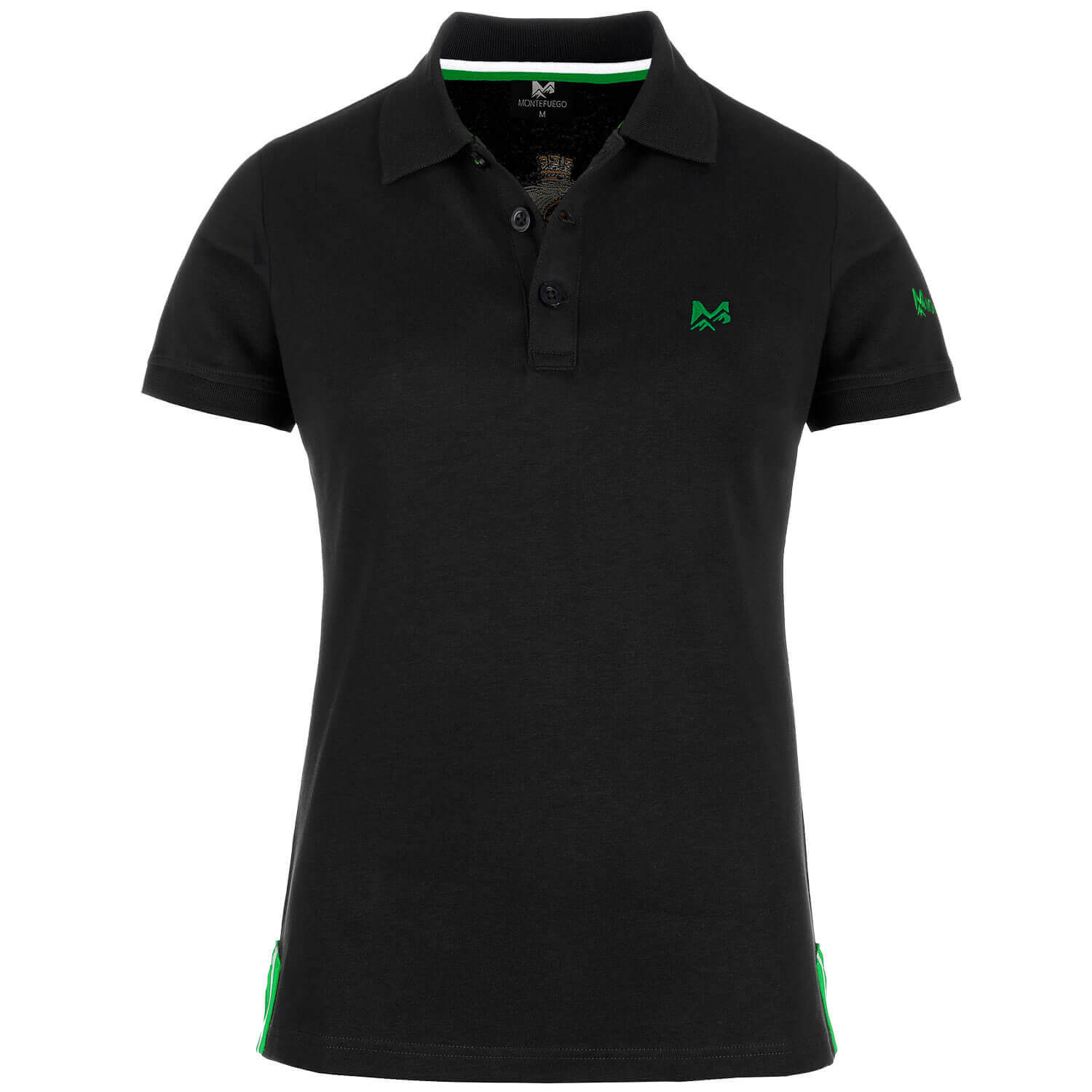 Vorderansicht des Damen Polo-Shirt "Steiermark", in der Farbe Schwarz