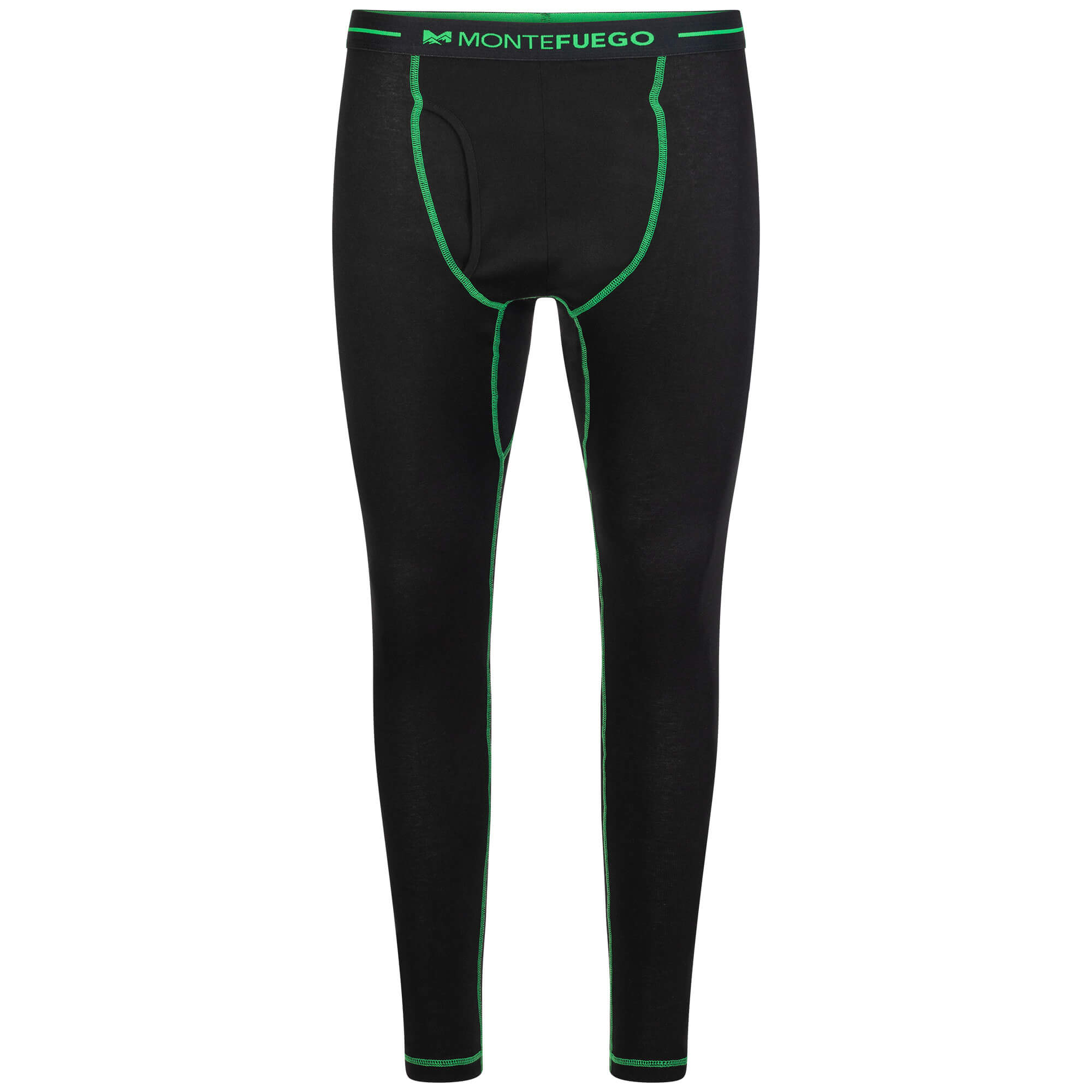 Herren Thermo Hose, Schwarz-Grün