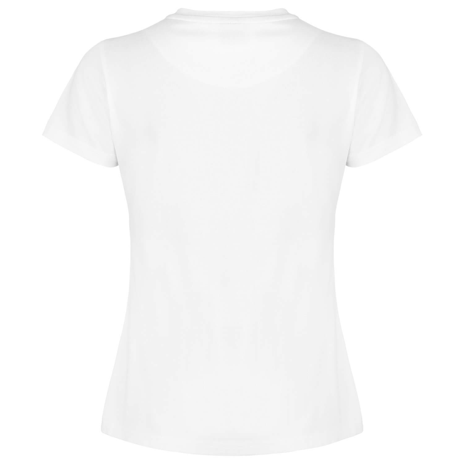 Hinteransicht des Damen T-Shirts "Frieda", in Weiss