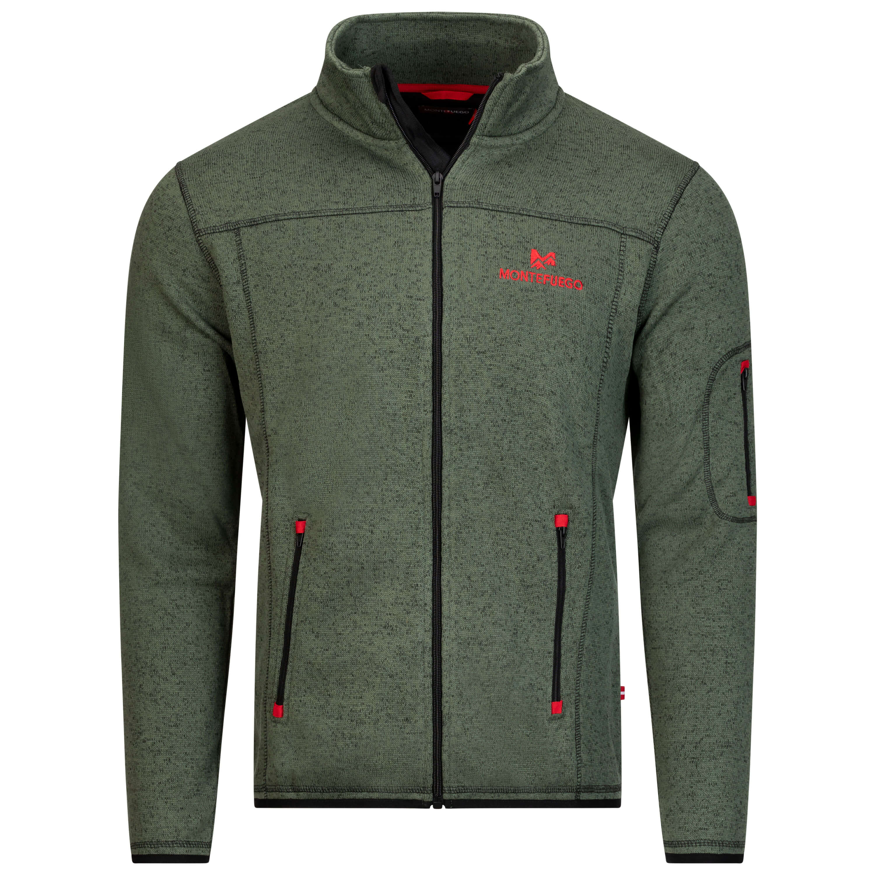 Herren Strickfleece Jacke