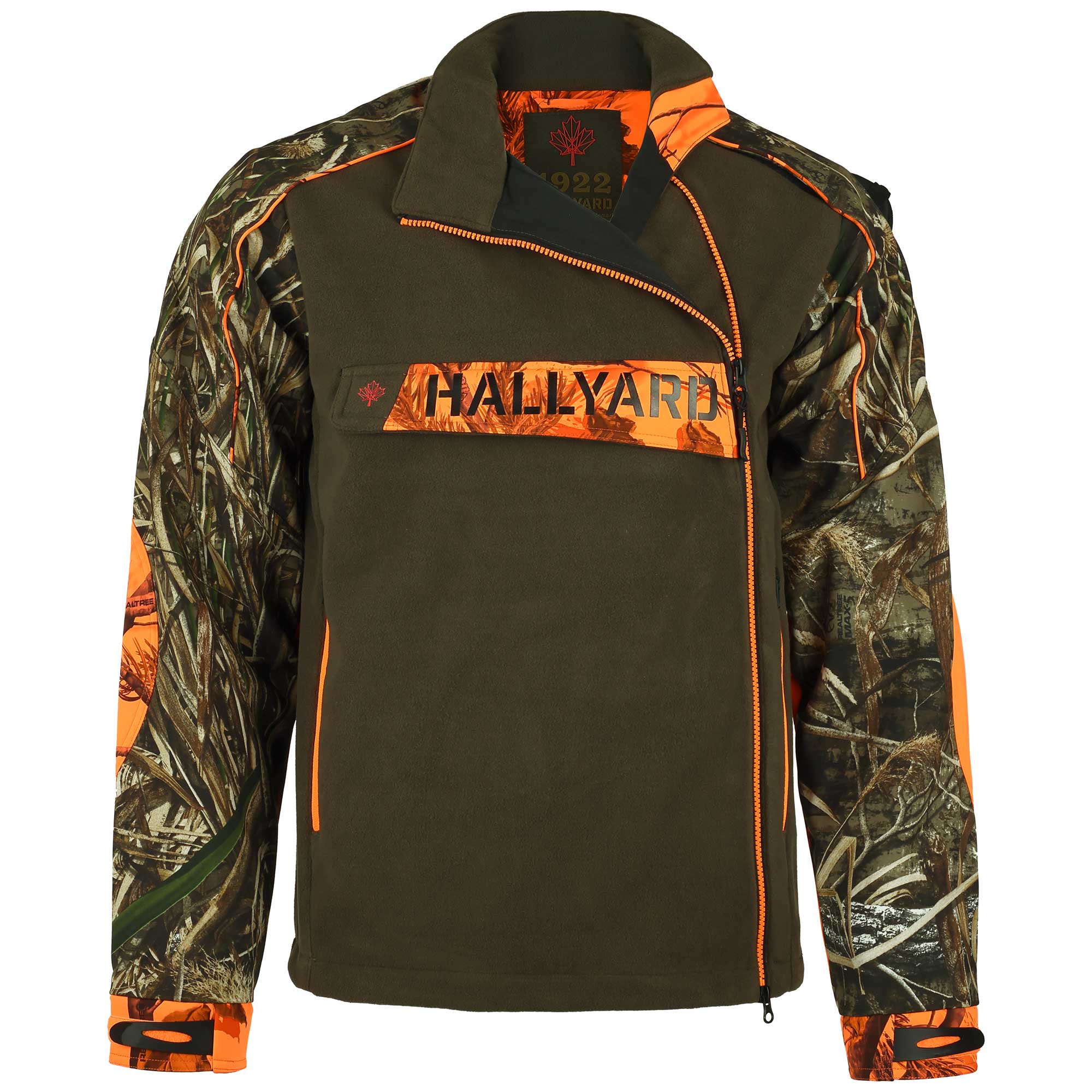 Herren Jagdjacke "Grizzly", Orange-Schwarz-Tarn