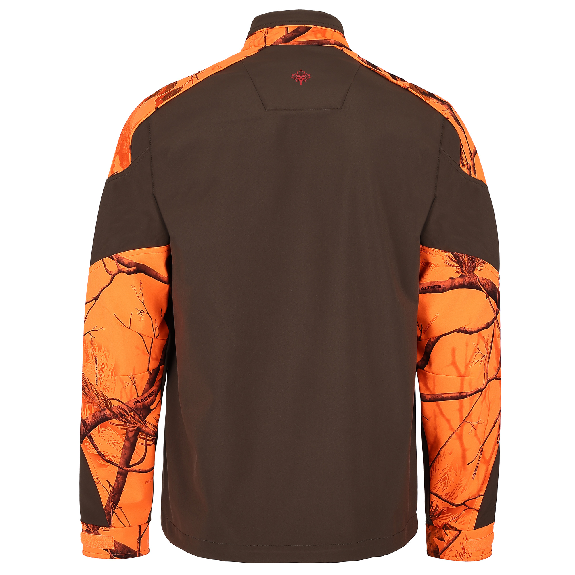 Hinteransicht der Herren Jagdjacke "Deer" in der Farbe Braun-Orange