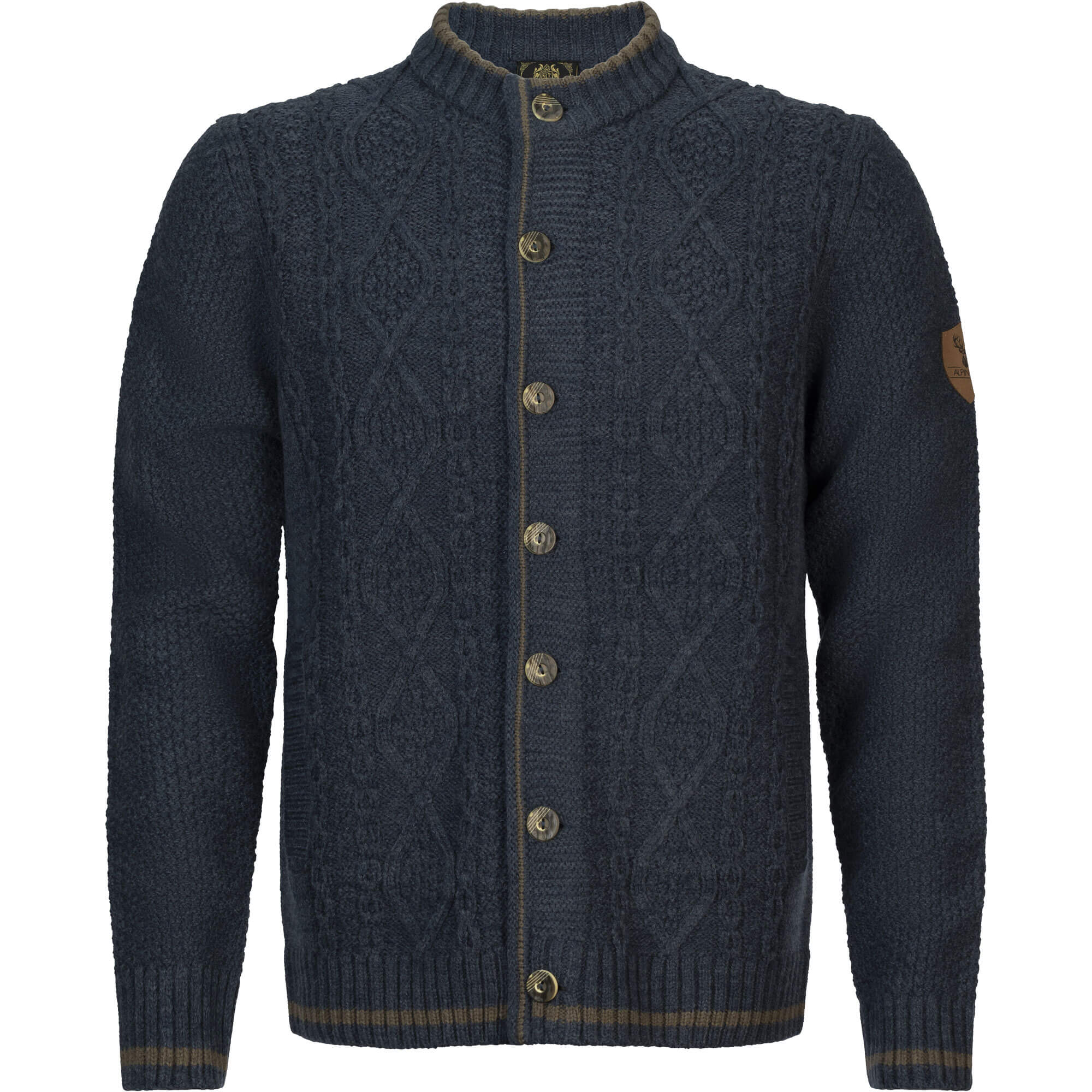 Herren Trachten Strickjacke "Anton", Navy