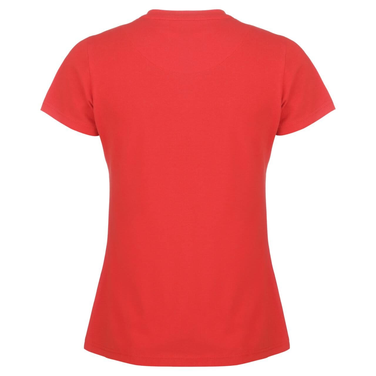 Hinteransicht des Damen T-Shirts "Frieda", in Rot