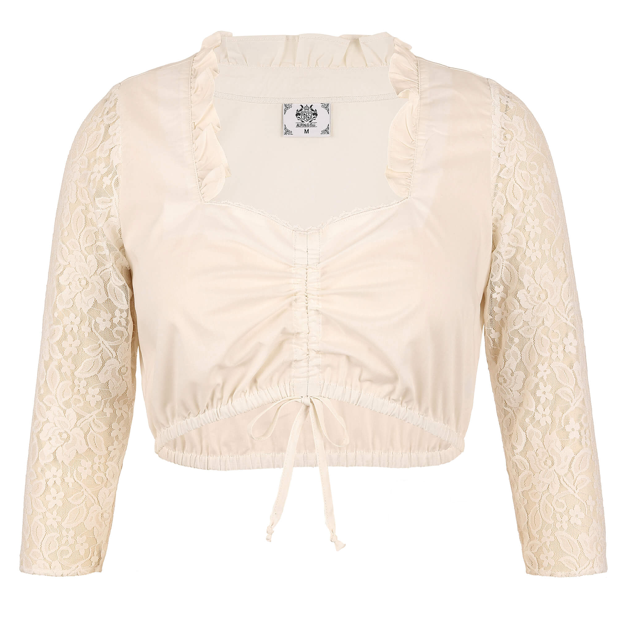 Damen Dirndlbluse "Alina" mit Spitze, Skin