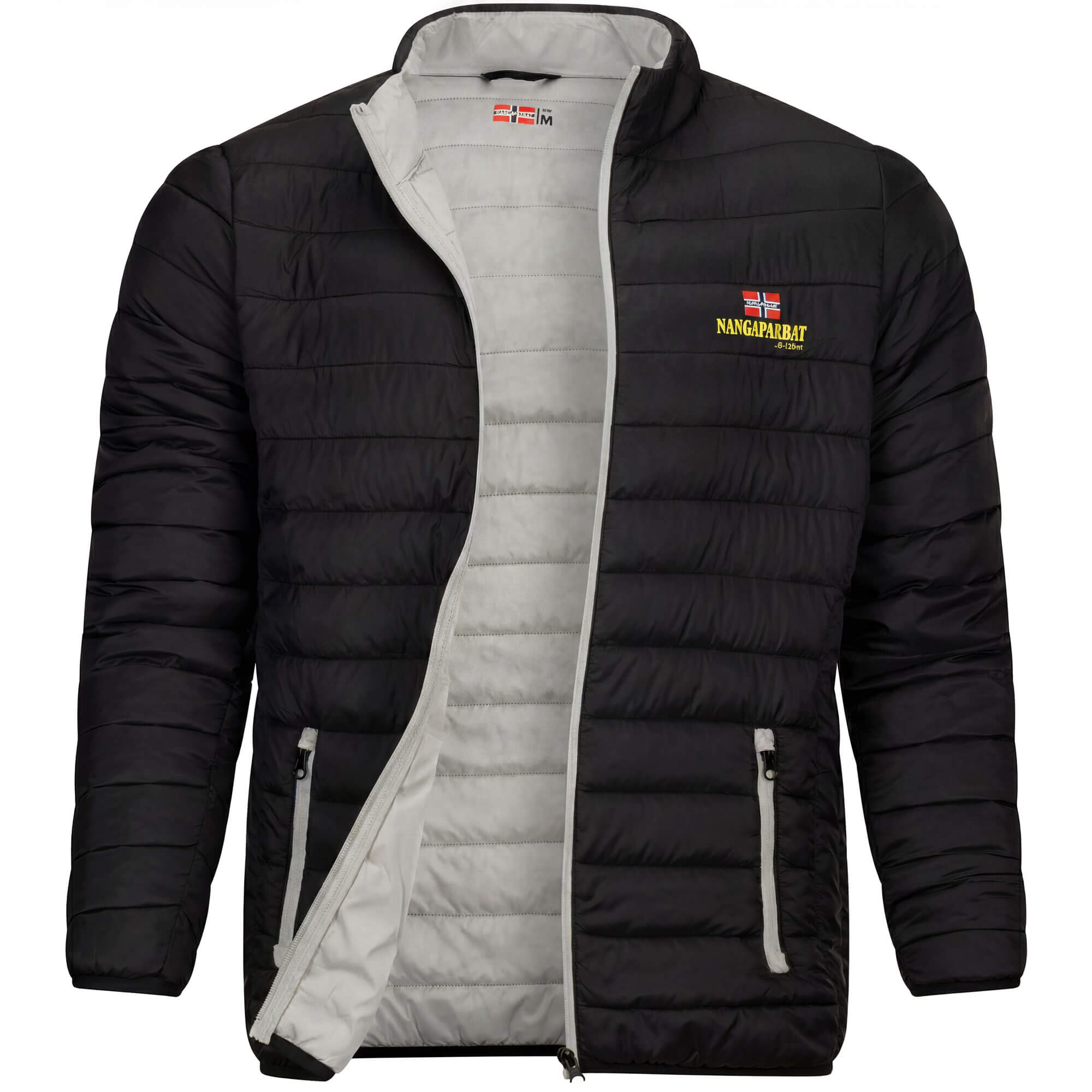 Herren Jacke "Nangaparbat", Schwarz-Grau