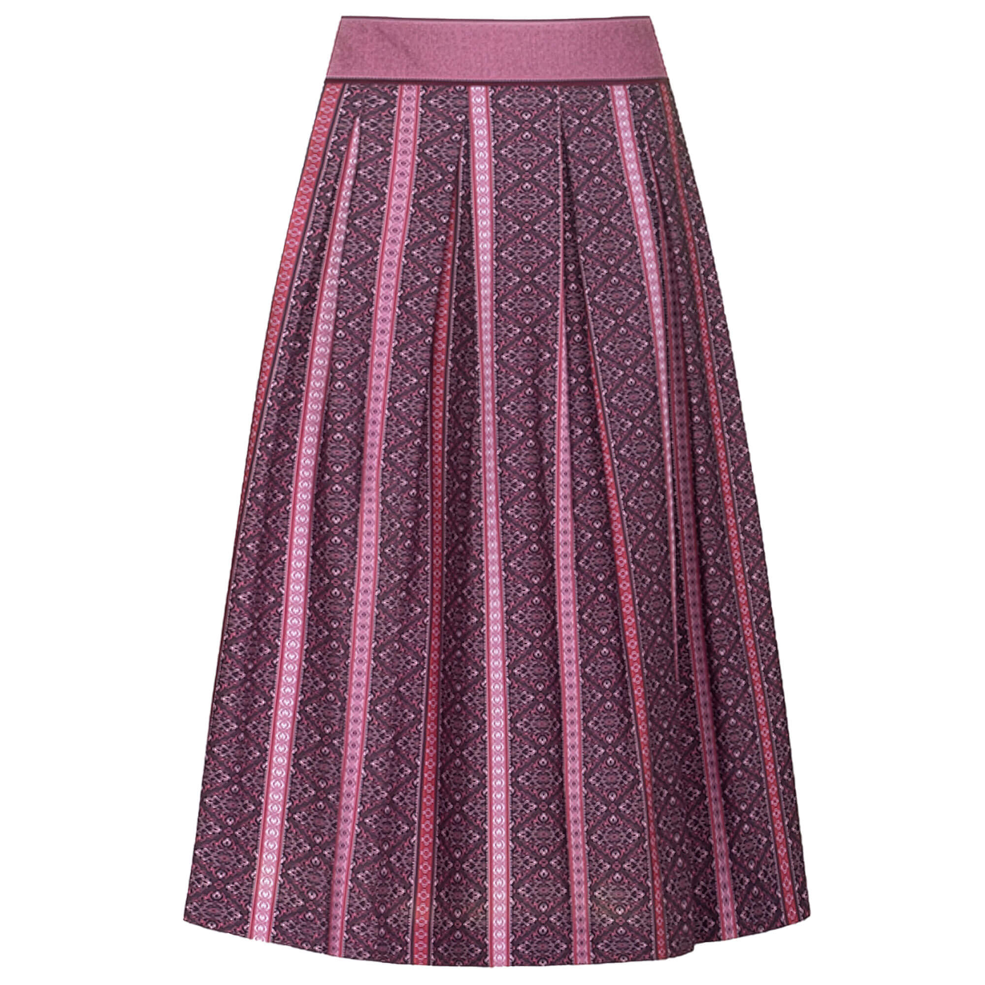 Vorderansicht des Damen Rocks "Valentina" in der Farbe Rosa-Flieder