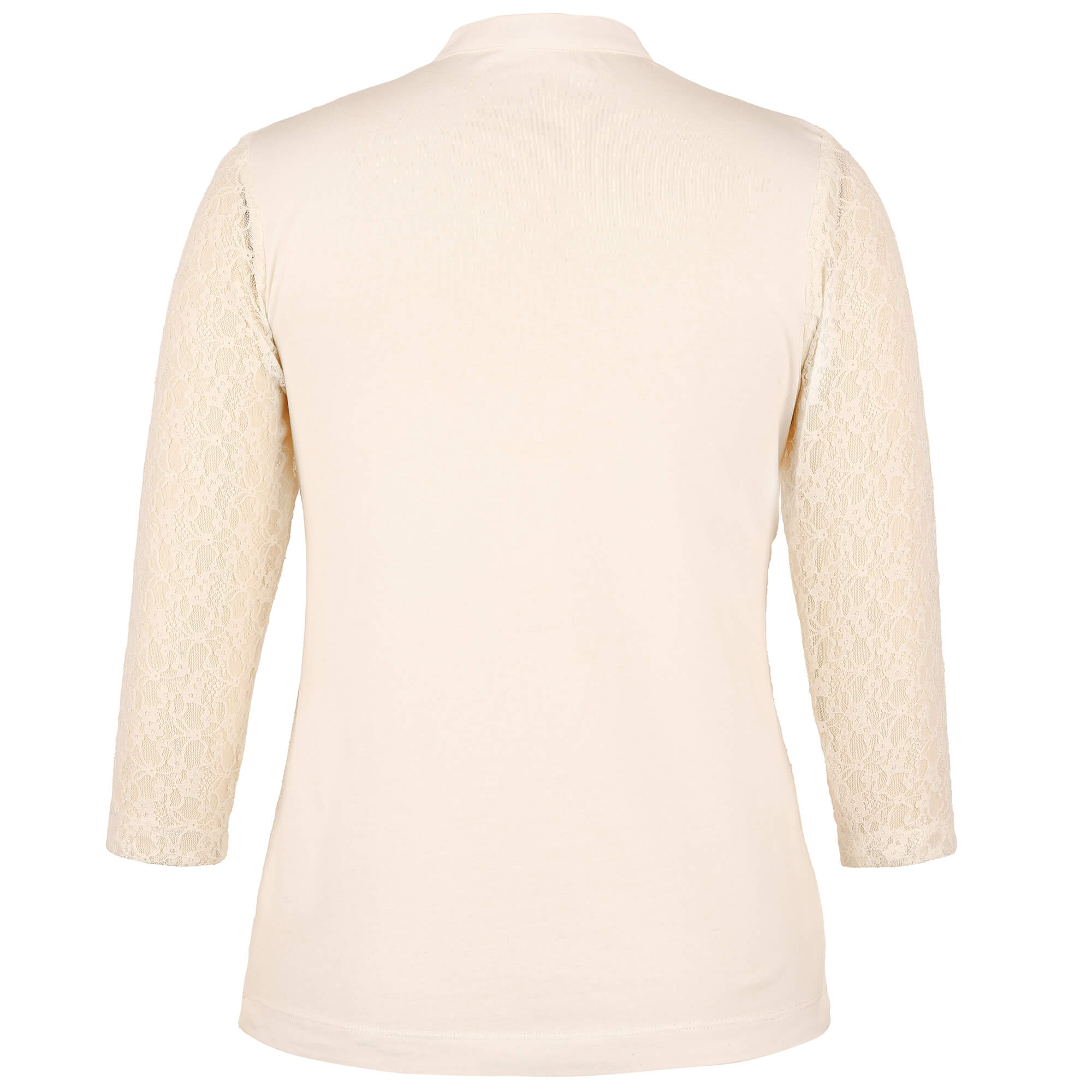 Hinteransicht des Damen 3/4 Spitzentops "Greta" in der Farbe Skin