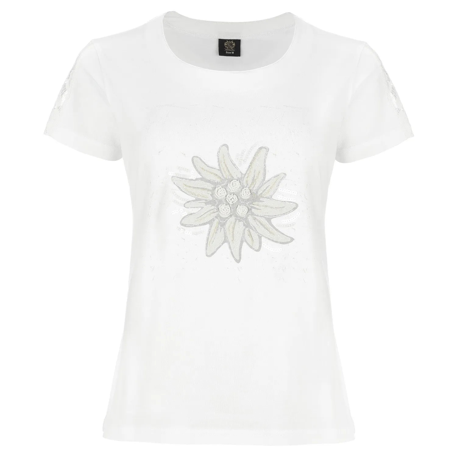 Damen T-Shirt-Enzian-weiß-01